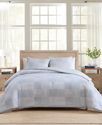 Tommy Hilfiger Hamptons Patchwork Cotton 3-Pc. Duvet Cover Set
