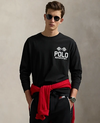 Polo Ralph Lauren Men's Classic-Fit Slub Jersey Graphic T-Shirt