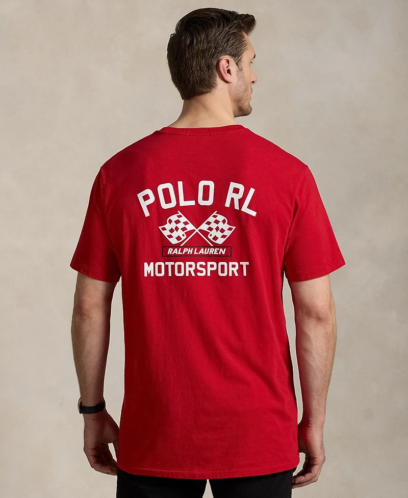 Polo Ralph Lauren Men's Big & Tall Slub Jersey Graphic T-Shirt
