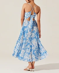 Astr the Label Women's Blythe Pleated Tie-Back Dress