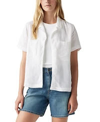 Levi's Women's Cotton Sonny Short-Sleeve Camp Shirt