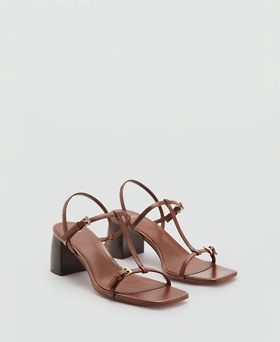 Mango Women's Straps Heel Sandals
