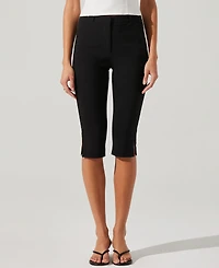 Astr the Label Women's Cardin High-Rise Capri Pants