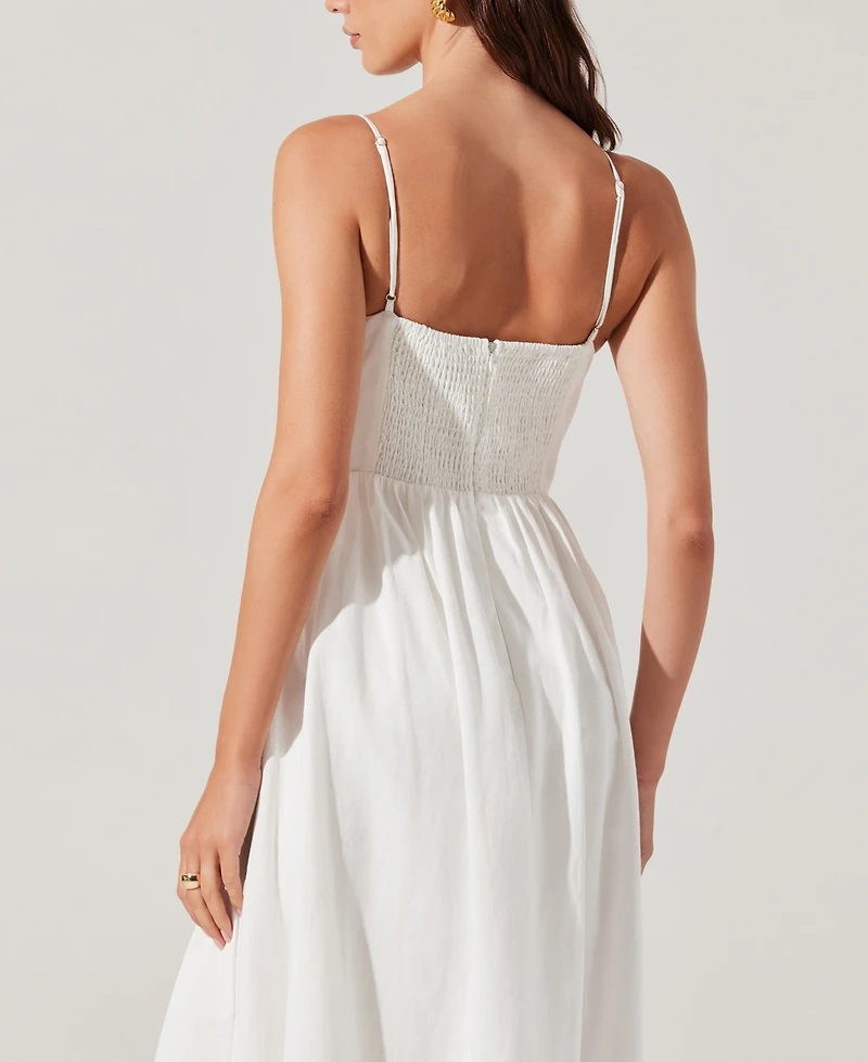 Astr the Label Women's Kaidi Embroidered Midi Dress