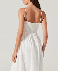 Astr the Label Women's Kaidi Embroidered Midi Dress