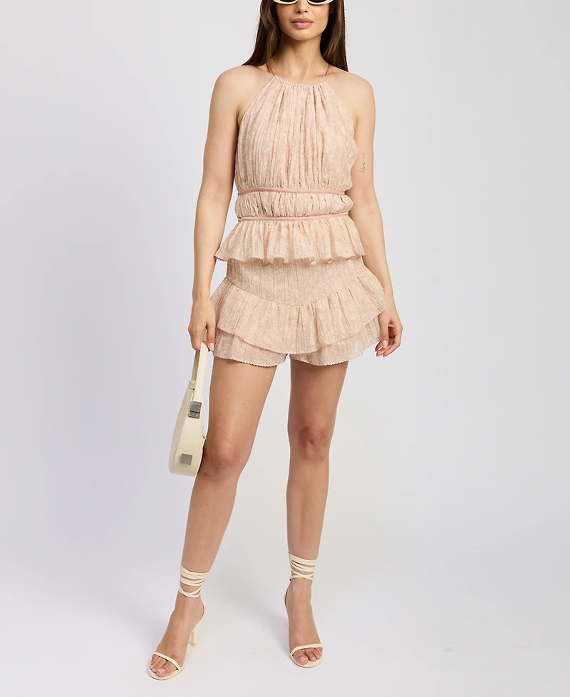 En Saison Women's Geraldine Ruffle-Trim Shorts