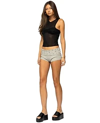 Edikted Women's Erica Sheer Gathered Top