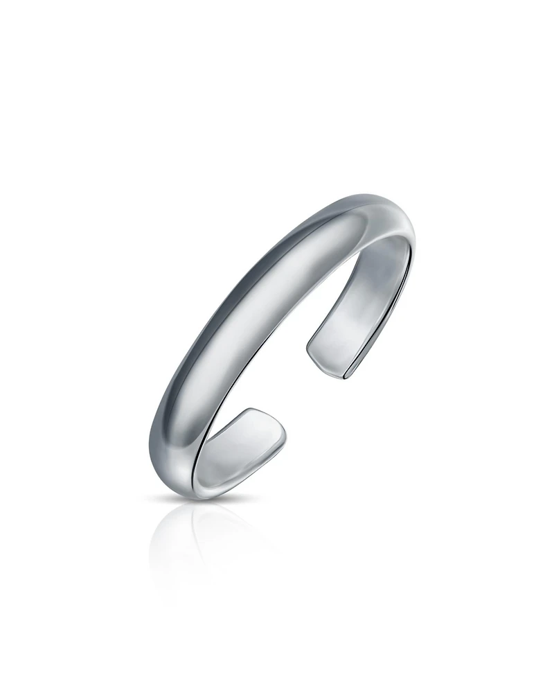 Bling Jewelry Plain Polished Midi Toe Ring or Pinky Ring 925 Silver Sterling Adjustable