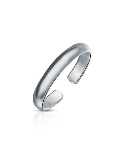 Bling Jewelry Plain Polished Midi Toe Ring or Pinky Ring 925 Silver Sterling Adjustable