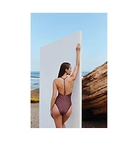 Luma Gottex Women's Vintage Charm Scoop Neck Halter One Piece