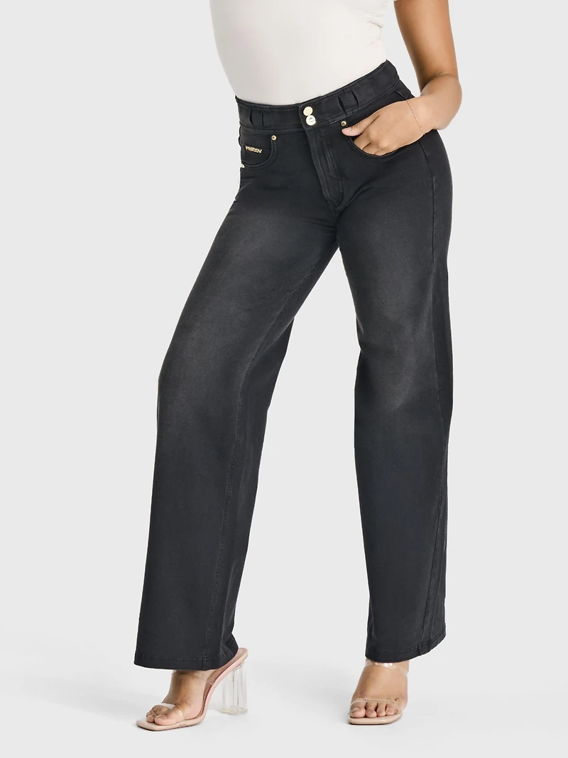 Freddy Women's High-Rise Shaping Wide Leg Jeans