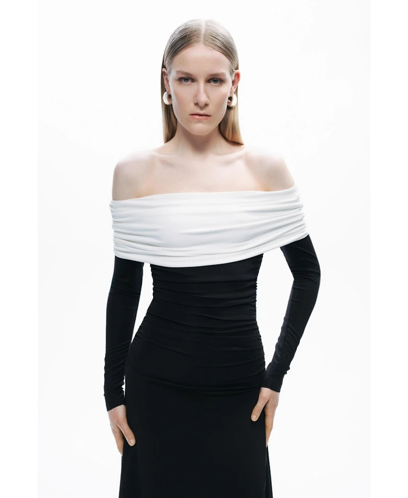 Nocturne Women's Contrast Color Maxi Dress