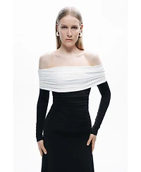 Nocturne Women's Contrast Color Maxi Dress