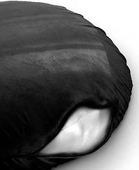 Cheer Collection Extra Large Round Floor Decorative Pillow, 32" x
