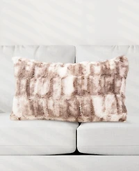Cheer Collection Decorative Faux Fur Deccorative Pillow Set, 12" x 20"