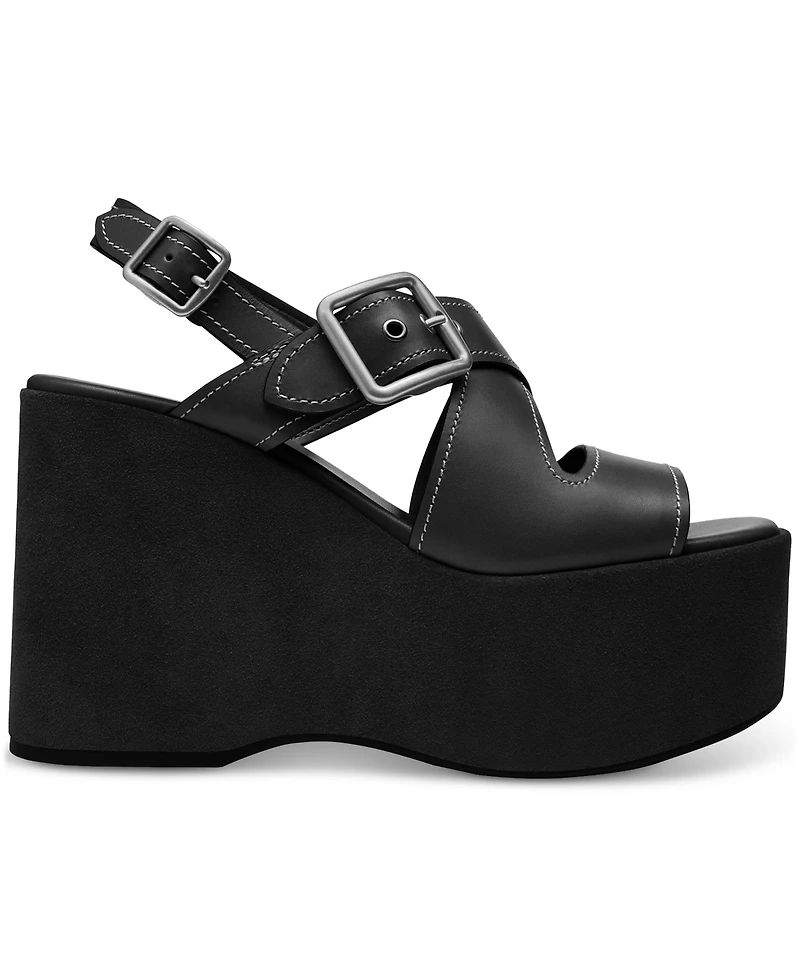 Coach Women's Archival Buckle Platform Sandals