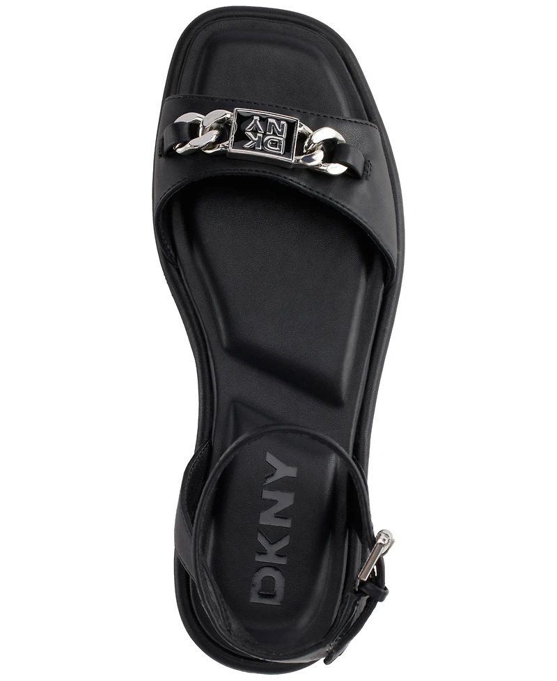Dkny Women's Bacliff Ankle Strap Flats
