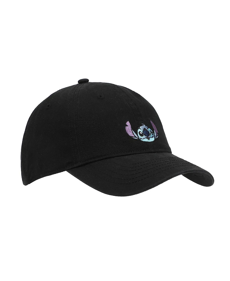 Disney Men's Embroidered Stitch Adult Unisex Navy Unstructured Baseball Hat