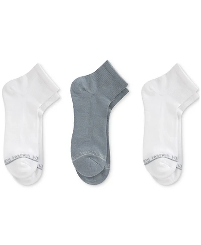 Hanes Men's Originals Premium SuperSoft Ankle Socks, 3-Pack