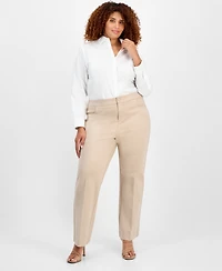 Anne Klein Plus Wide-Leg Trousers
