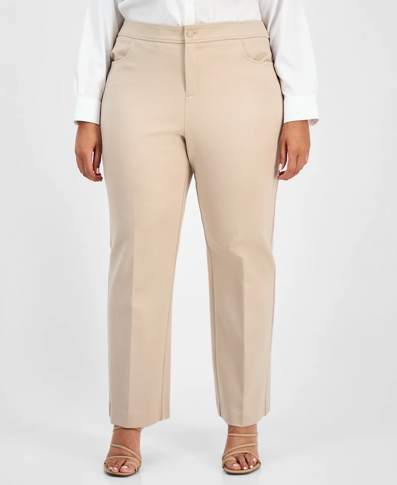Anne Klein Plus Wide-Leg Trousers