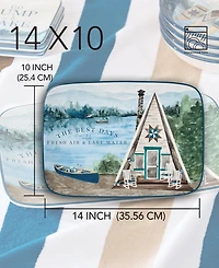 Certified International Wake At The Lake Rectangular Platter