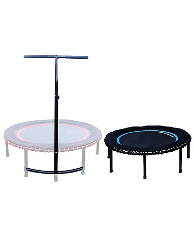 Leaps & Rebounds 40" Adjustable Stability Bar with 40" Fitness Trampoline