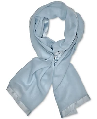 Calvin Klein Elegant Satin-Trim Chiffon Evening Wrap