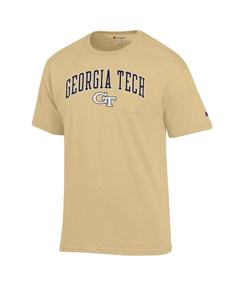 Champion Men's Gold Georgia Tech Yellow Jackets Arch Over Logo T-Shirt