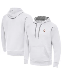 Antigua Men's White Clemson Tigers Golfer Victory Pullover Hoodie