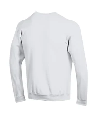 Champion Men's White Notre Dame Fighting Irish Arch Over Logo Pullover Sweatshirt