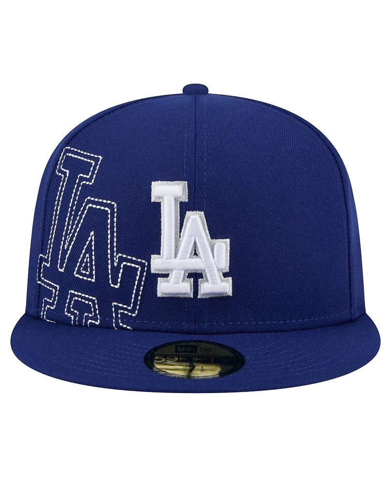 New Era Men's Royal Los Angeles Dodgers Yarn Stitch 59FIFTY Fitted Hat