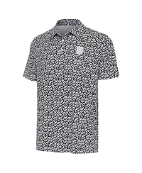 Antigua Men's Gray/Black Usmnt Seasons Polo Shirt