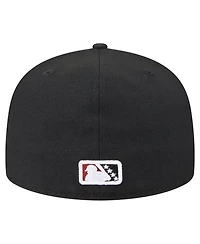 New Era Men's Black Quad Cities River Bandits Authentic Collection 59FIFTY Fitted Hat