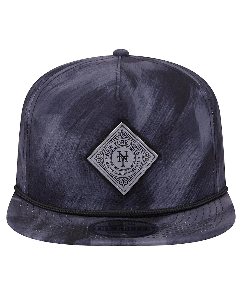 New Era Men's Navy New York Mets Printed Golfer Snapback Hat