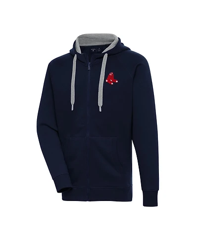 Antigua Men's Navy Boston Red Sox Big Tall Victory Full-Zip Hoodie Jacket