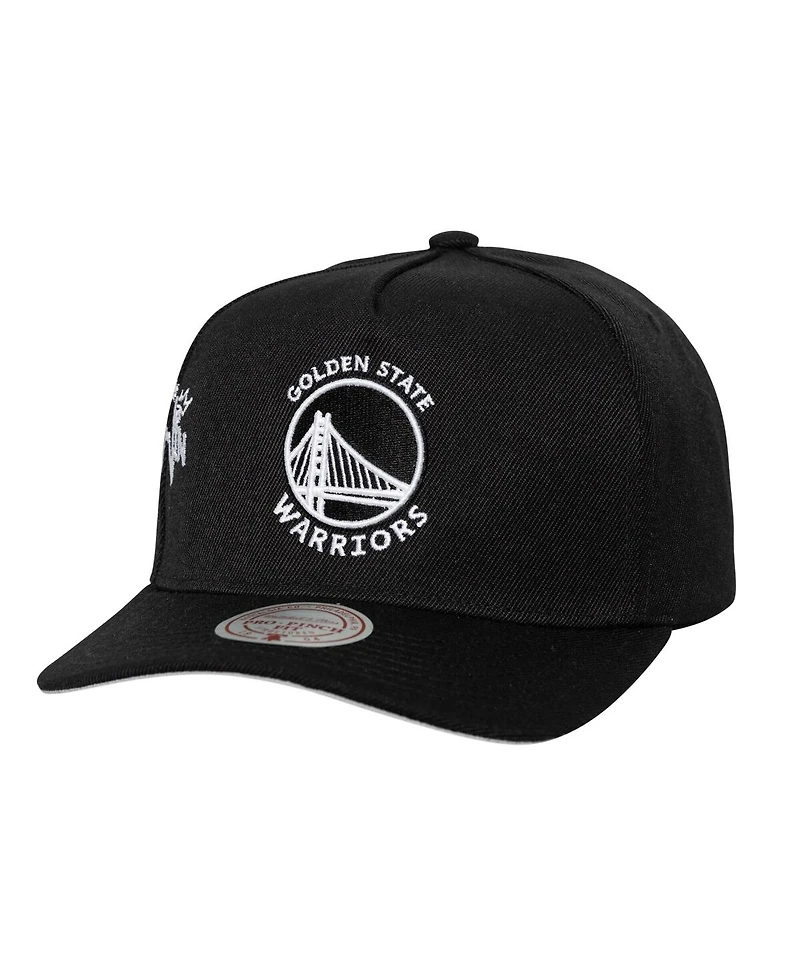 Mitchell & Ness Men's Black Golden State Warriors 2022 Nba Finals Born to Win Pro Crown Adjustable Hat