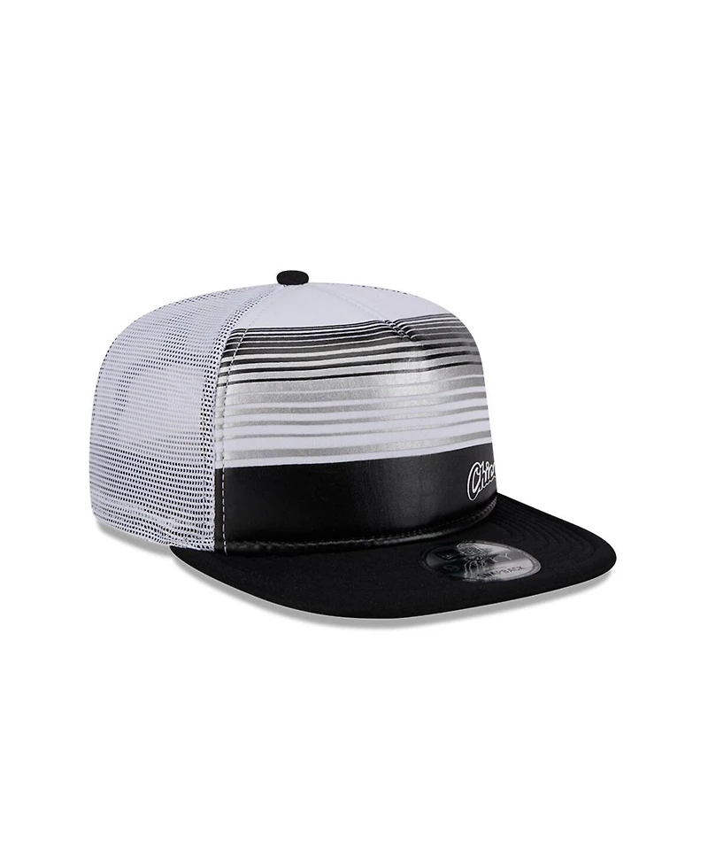 New Era Men's Black Chicago White Sox Team Horizon 9FIFTY A-Frame Trucker Snapback Hat