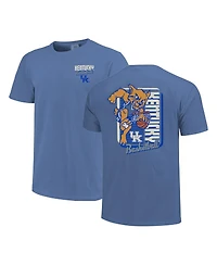Image One Men's Royal Kentucky Wildcats Comfort Colors Mascot Dunk T-Shirt