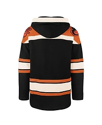 '47 Brand Men's Black Baltimore Orioles Superior Lacer Pullover Hoodie