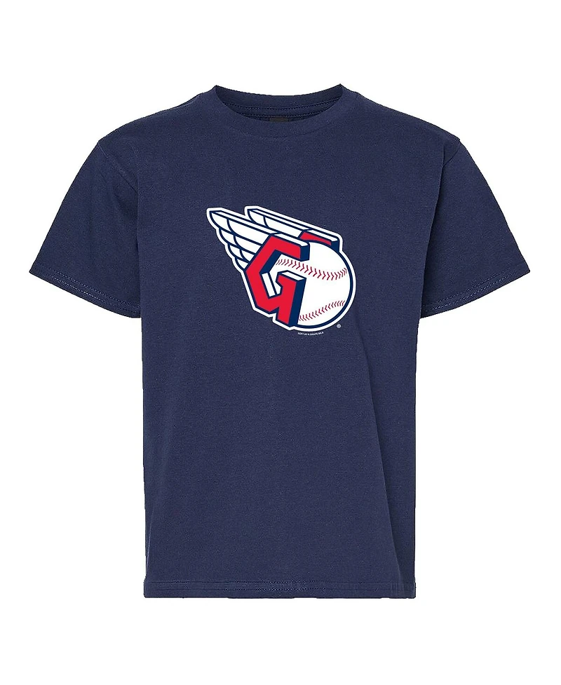 Soft as a Grape Big Boys and Girls Navy/Gray Cleveland Guardians T-Shirt, Set of 2