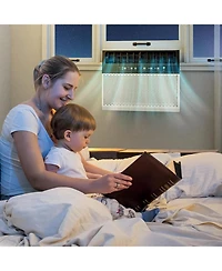 Cowsar Btu U-Shaped Window Air Conditioner Cools up to 450 Sq.Ft with 6 Modes 24H Timer, Window Ac Units, Easy to Install, Low Noise