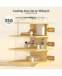 Cowsar 8,000 Btu Portable Air Conditioners Cool Up to 350 Sq.Ft, 4 Modes Portable Ac with Remote Control/Large Led Display/24Hrs Timer/Installation Ki