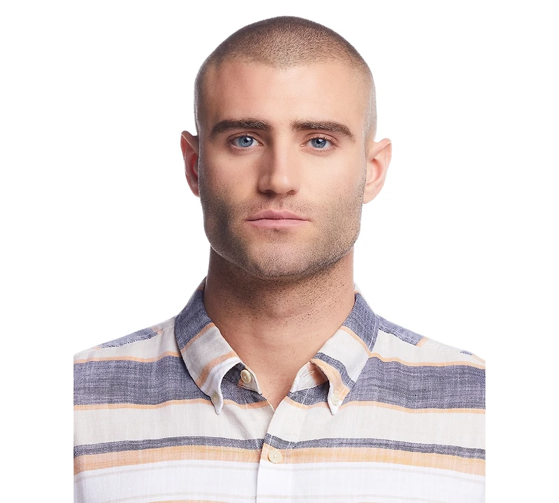 Weatherproof Vintage Men's Twill Stripe Button-Down Shirt