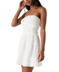 O'Neill Juniors' Naya Cotton Eyelet Strapless Mini Dress