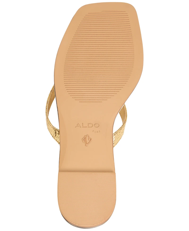 Aldo Women's Conchiglia Seashell Flat Thong Sandals