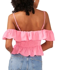 1.state Women's Off-The-Shoulder Ruffle Top