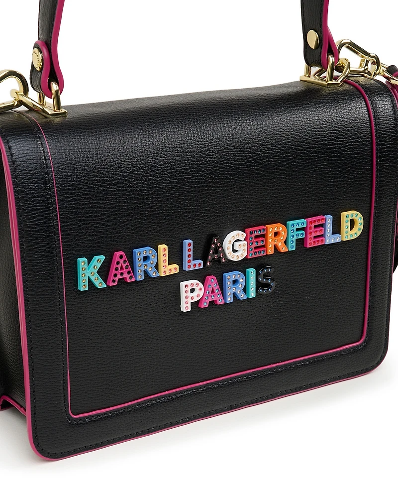 Karl Lagerfeld Paris Simone Front Flap Crossbody Bag