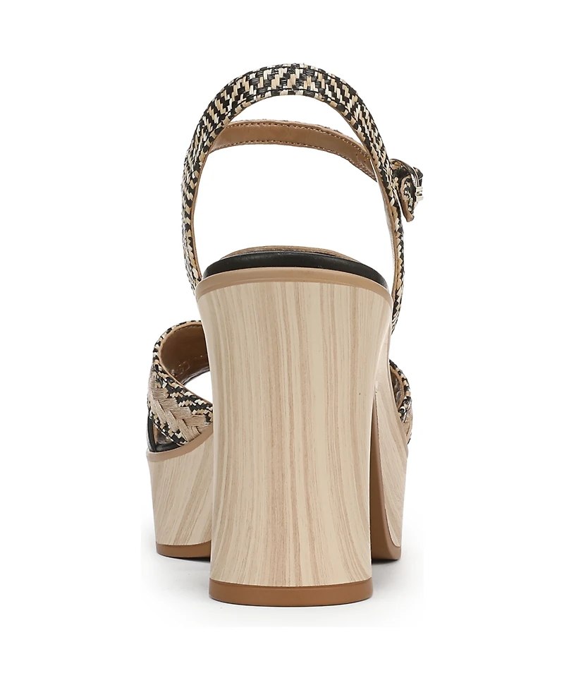Naturalizer Women's Katalina Block Heel Square Toe Platform Sandals