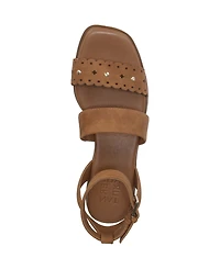 Naturalizer Women's Gana Square Toe Strappy Flat Sandals